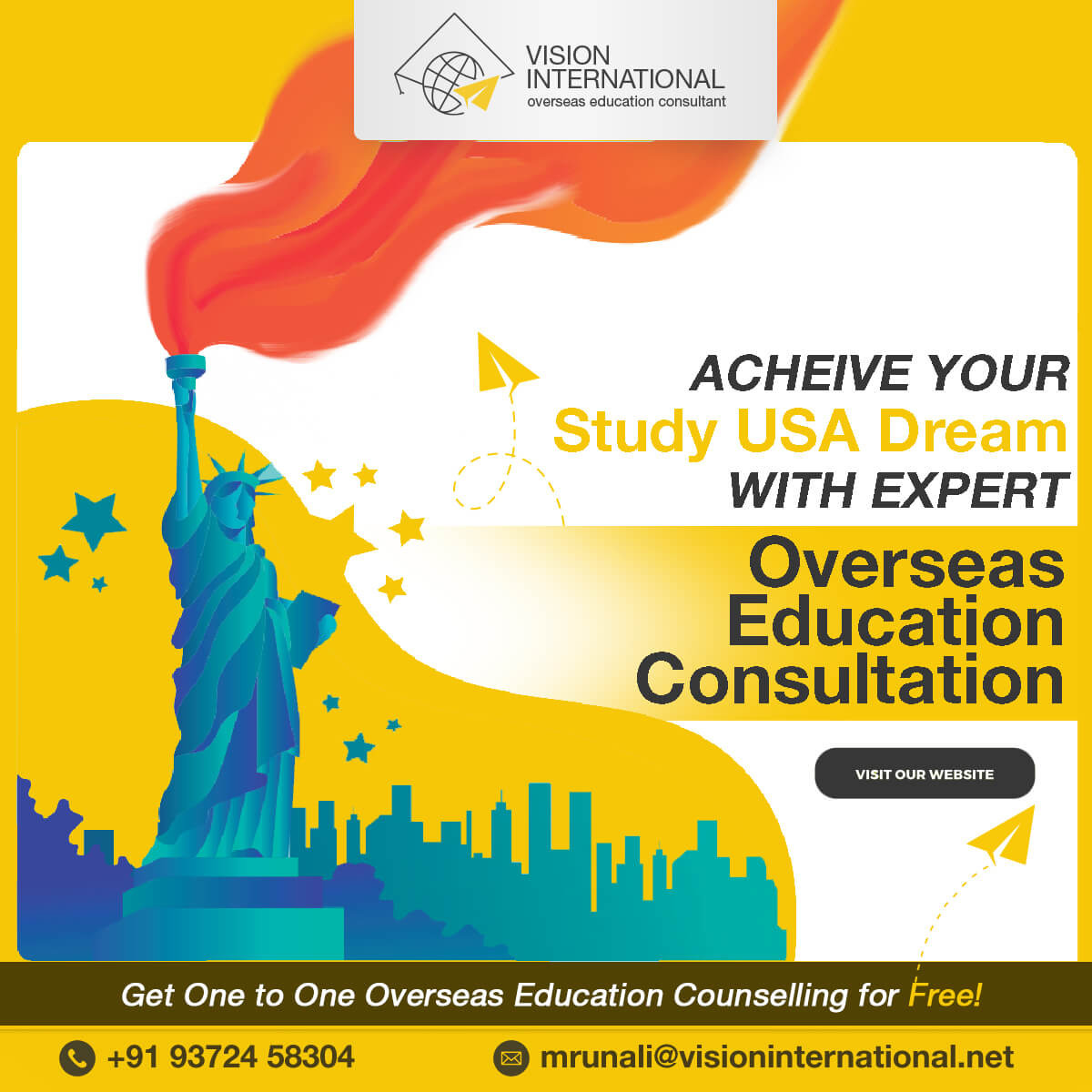 Achieve Your Study Abroad USA Dream with Expert Overseas Education Consultants